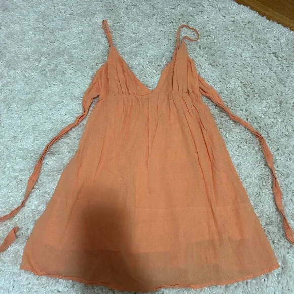 Princess Polly Koko Mini Dress Orange - Picture 2 of 4